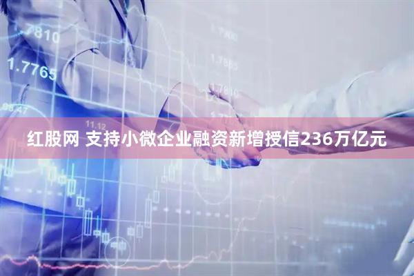 红股网 支持小微企业融资新增授信236万亿元