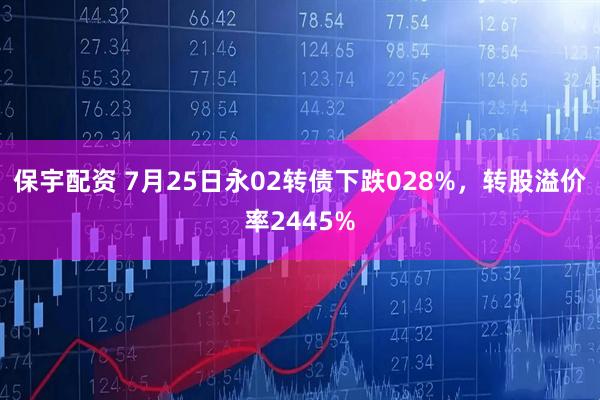 保宇配资 7月25日永02转债下跌028%,转股溢价率2445%