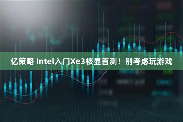 亿策略 Intel入门Xe3核显首测！别考虑玩游戏